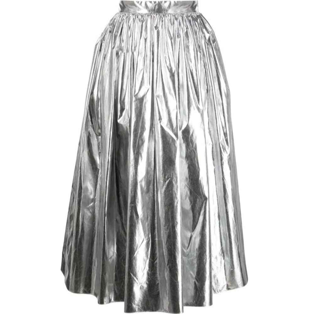 H&M Sexy Metallic Patent Leather Mini Skirt Clubwear